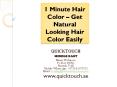 1 Minute Hair Color – Get Natural Looking Hair Color Easily PowerPoint PPT Presentation