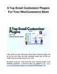 5 Top Email Customizer Plugins For Your WooCommerce Store PowerPoint PPT Presentation