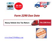 2290 Due Date | Easy 2290 | EFile 2290 | EFiling