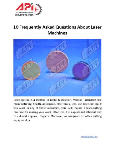 10 Frequently Asked Questions About Laser Machines