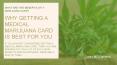 Why Getting a Medical Marijuana Card Best for You? PowerPoint PPT Presentation