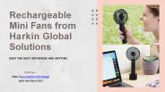 Rechargeable Mini Fan from Harkin Global Solutions