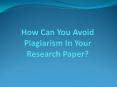 Basic Rule for Avoid Plagiarism in Your Research Paper PowerPoint PPT Presentation