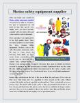 Marine safety equipment supplier