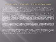 Online Poker - The Number 1 top Secret
