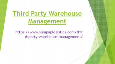 Third Party Warehouse Management
