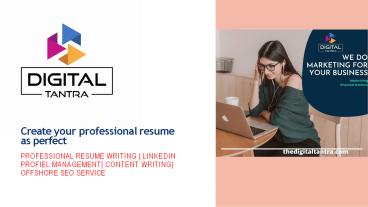 Linkedin profile management service USA: The Digital Tantra