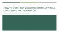 How to Implement Zoho Successfully With A Consulting Partner in India PowerPoint PPT Presentation