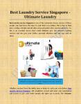 Best Laundry Service Singapore - Ultimate Laundry PowerPoint PPT Presentation