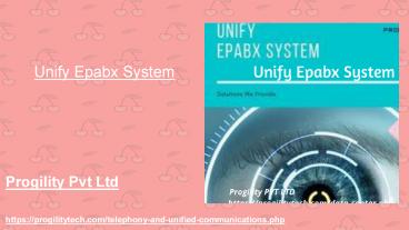 Unify Epabx System