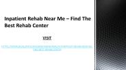 Impatient Rehab Near Me