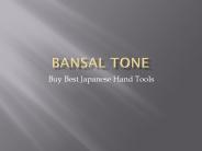 Bansal Tone- Japanese Tool Trolly With Tools