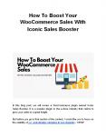How To Boost Your WooCommerce Sales With Iconic Sales Booster