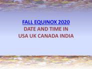 Fall Equinox 2020