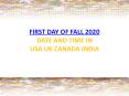 First Day of Fall 2020 PowerPoint PPT Presentation