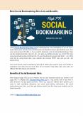 Best Social Bookmarking Sites List and Benefits PowerPoint PPT Presentation