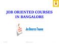 Job Oriented Training in Bangalore PowerPoint PPT Presentation