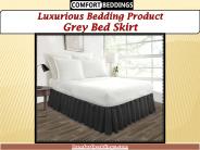 Grey Bed Skirt