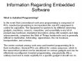 Information Regarding Embedded Software PowerPoint PPT Presentation