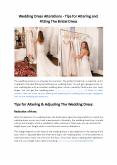 Wedding Dress Alterations - Tips for Altering and Fitting The Bridal Dress PowerPoint PPT Presentation