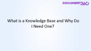 What Is a Knowledge Base and Why Do I Need One?