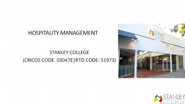 Hospitality Management