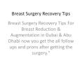 Breast Surgery Recovery Tips PowerPoint PPT Presentation
