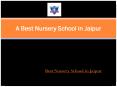 A Best Nursery School in Jaipur PowerPoint PPT Presentation