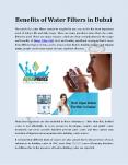 Benefits of Water Filters in Dubai PowerPoint PPT Presentation