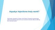 Aqualyx Injections truly work?