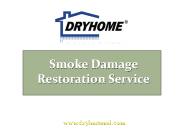 Smoke Damage Restoration Service