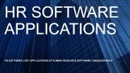 HR Software | Key Applications of Human Resource Software | 360Quadrants