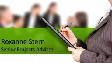 Roxanne Stern Senior Projects Advisor