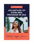 Advantage of STEM MBA programs in United States America USA PowerPoint PPT Presentation