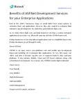 Benefits of ASP.Net Development Services for your Enterprise Applications PowerPoint PPT Presentation