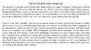 Tips for Reliable Poker Wagering