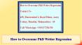 How to Overcome PhD Writer Regression PowerPoint PPT Presentation