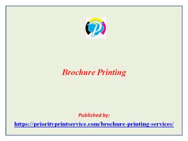 Brochure Printing