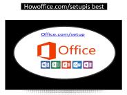 How office.com/setup is best