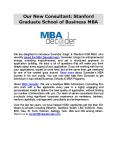 Our New Consultant: Stanford Graduate School of Business MBA PowerPoint PPT Presentation