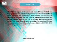 The International Journal of Business and Management