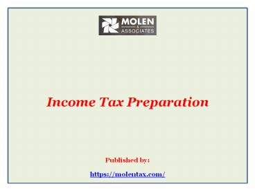 Income Tax Preparation
