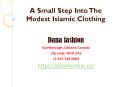 A Small Step Into The Modest Islamic Clothing PowerPoint PPT Presentation