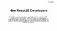 Hire ReactJs Developers PowerPoint PPT Presentation
