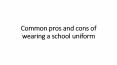 Common pros and cons of wearing a school uniform PowerPoint PPT Presentation