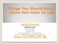 Things You Should Know About Hair Color In UAE PowerPoint PPT Presentation