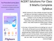 NCERT Solutions For Class 9 Maths Complete Syllabus