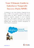 Your Ultimate Guide to Salesforce Nonprofit Success Pack (NPSP) PowerPoint PPT Presentation
