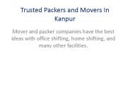 Assured Packers and Movers In Kanpur