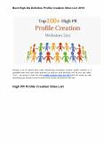 Updated Dofollow Profile Creation Sites List-Gods of Seo PowerPoint PPT Presentation